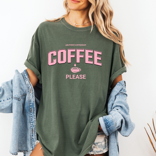 Coffee Please Oversized Tee